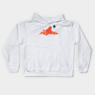 A Fish And Her Friend Kids Hoodie